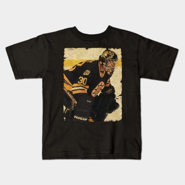 Jon Casey, 1993 in Boston Bruins (2.88 GAA) Kids T-Shirt by Momogi Project